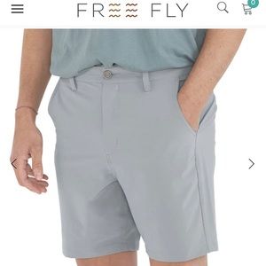 Free Fly Men’s Hybrid Shorts, NWT. Gray, 7” inseam